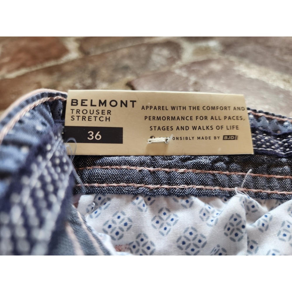 MBX Premium Denim Goods-NWT-Men's Peach Belmont Trouser Stretch Shorts-Size 36 - Picture 7 of 9
